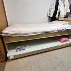 収納式2段ベッド美品の画像