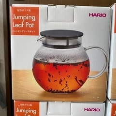 HARIO(ハリオ) ジャンピングリーフポット ブラック 600ml 日本製 JPL-60-B   　2個セット　紅茶やお茶の好きな方に。の画像