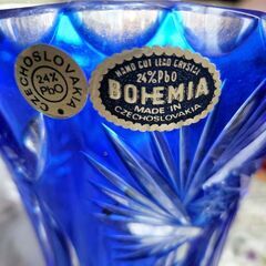 現品のみボヘミアクリスタルの画像