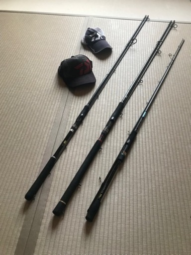 シマノ　ダイワ　メジャークラフト　3本セット　釣竿