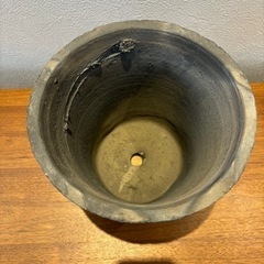 植木鉢 おしゃれ 素焼き ジャンクポット15cm 5号 グレー 穴あり 受け皿なし　陶器鉢 アンティーク シャビー プランター 鉢 ガーデニング 室内 鉢植え 園芸 観葉植物 多肉植物 塊根植物 サボテン 人工観葉植物 花の画像