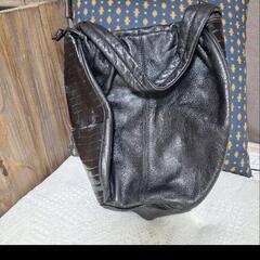 クロコダイル風 ハンドバッグ 難ありの画像