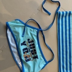 140㎝女の子　水着2点セットの画像