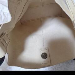 【Cuir Jouer Cube】ハンドバッグ ポーチ付 難ありの画像