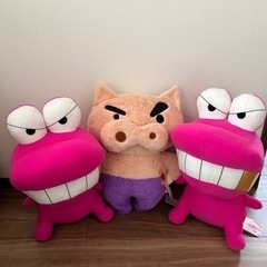 【新品】クレヨンしんちゃん　ワニ山さん2個・ぶりぶりざえもんぬいぐるみ