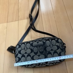  コーチ COACH ロゴチャーム付 一部 レザー ？ボディ / ウエスト バッグ の画像