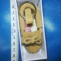 ＊新品未使用＊ミネトンカ＊ミニチュア本革製モカシン＊アクセサリー＊小物＊キーホルダー＊の画像