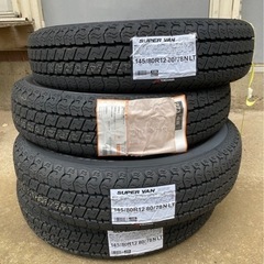 ☆ 【新品未使用】4本セット 145/80R12 80/78N ヨコハマ SUPER VAN  Y356 サマータイヤ 軽トラ バンの画像