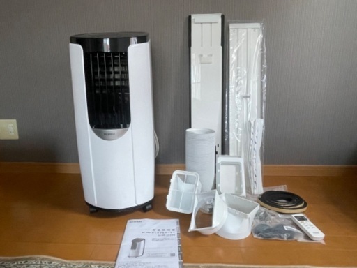 ○売ります○ [工事不要] スポットクーラー 家庭用 ポータブルクーラー すぐ使える 冷風 除湿 梅雨対策 ノンドレン式 内部清浄 リモコン付 移動式エアコン キャスター付 ポータブル エアコン IPP-2222G アイリスオーヤマ * 窓用エアコン