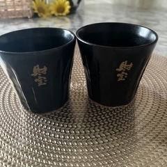  財宝 美濃焼 焼酎カップ湯呑2セット