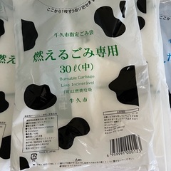 牛久市指定ごみ袋 燃えるゴミ大中 燃えないごみ中の画像