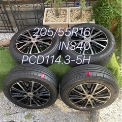ミニバン専用/夏用タイヤ&GYLEホイール*中古4本セット
