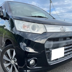 走行10万キロ台☆25年式‼️月々1万円〜分割払い可‼️車検2年付き！！【名義変更代込み】☆スズキワゴンRスティングレー☆SDナビ付き☆走行中DVD見れます☆ETC付き☆プッシュスタート☆ドライブレコーダー付きのフル装備☆純正アルミ☆事故修復歴無し☆そのまま乗って帰れます！の画像