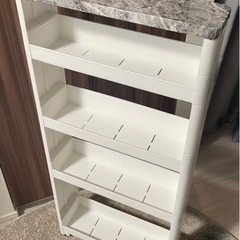 【美品】キッチン縦長スリム収納。