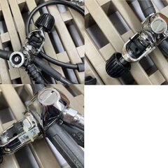AQUA LUNG レギュレーター SPIRO スキューバダイビング アクアラング 残圧計 オクトパス コンパス 現状品 ジャンク扱い 札幌市手稲区の画像