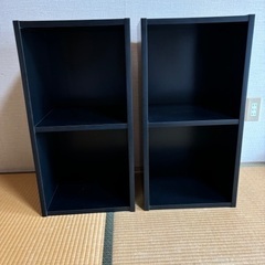 LPレコードラック黒　2台