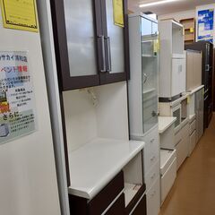 【U2137】食器棚  ブラウン