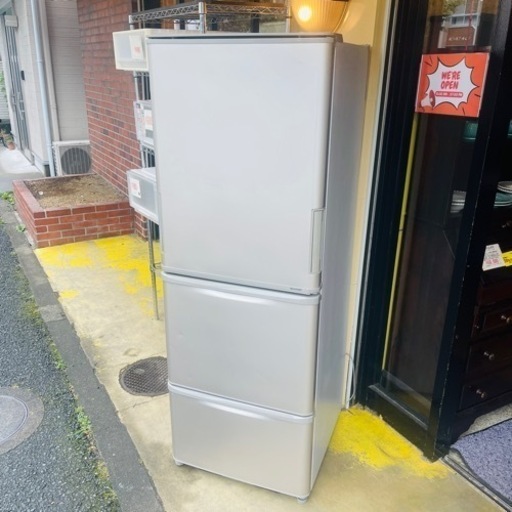 《売約済》【池上店】 冷蔵庫　冷蔵冷凍庫　SJ-X355H 3ドア　両開き　2021年製　350L 大容量　大型　シャープ　SHARP