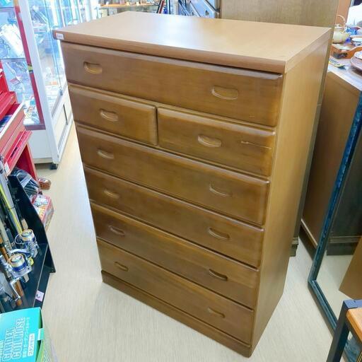 タンス☆木製・６段,家具【浜村鹿野温泉ICから3分 買取本舗 宮本リサイクル 営業時間9～19時 定休日水曜のみ←連絡できませんm(_ _)m】