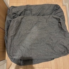 無印 綿帆布　２．５シーター　フェザーポケットコイル用カバー杢グレーの画像