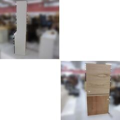 パモウナ レンジボード 幅90×奥行45×高さ199cm ソフトクローズ ダークブラウン 食器棚 キッチンボード キッチン収納 収納家具 苫小牧西店の画像