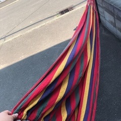 ハンモック　吊り下げ式の画像