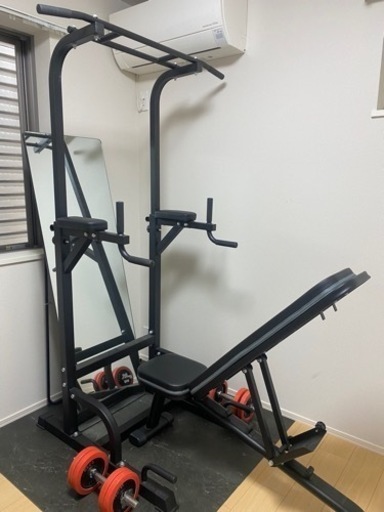 ホームジムセット　懸垂器、ベンチ台等