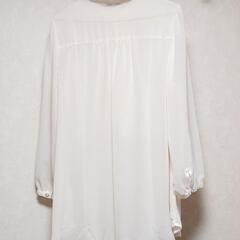 大きいブラウス 3L シフォン レース 服/ファッションの画像