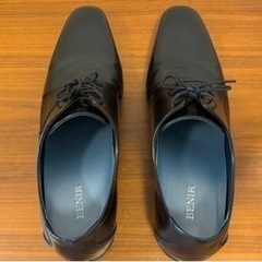 【直接引渡限定】メンズ　ウェディングシューズ　黒　ベニルBENIR  26.5cmプレーントゥの画像