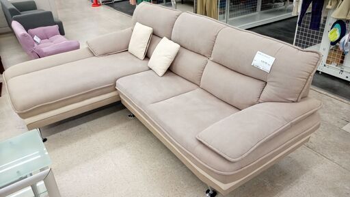 ★ジモティ割あり★ 中山家具 ソファ グレー H92×D172×W240 クリーニング済み TJ7339