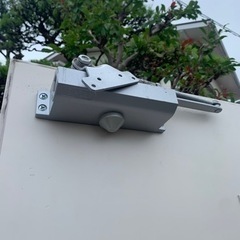 事務所　店舗　什器　室内　木製　ドア　ガラス　建具　開き戸　間仕切り　衝立　扉　通風　中古の画像