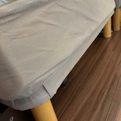 足つきシングルサイズマットレス×2と収納引き出し×２の画像