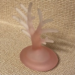 アクセサリー　指輪　ピアス　収納　見せる収納　木の形　置物　オブジェ　ピンクの画像
