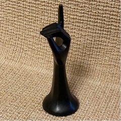 アクセサリー収納　指輪　ネックレス　ブレスレット　見せる収納　手の置物　手のオブジェ　左手　黒の画像