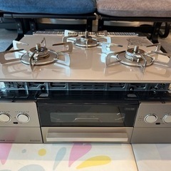 リンナイ/BEIZ sus製グリル付ガスビルトインコンロ (幅6...