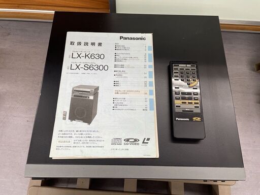 動作品】Panasonic LX-K630 LDプレーヤー 純正リモコン付き