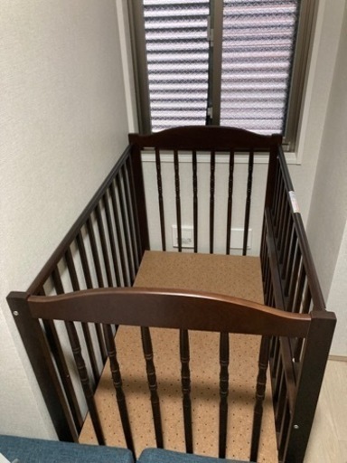 ベビーベッド　エリーゼ　ブラウン