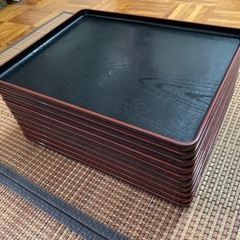 黒塗お膳　10枚
 の画像