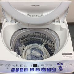 JT9154【SHARP/シャープ 7.0㎏洗濯機】美品 2023年製 ES-T715 家電 洗濯