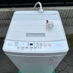 中古美品 AQUA（アクア） 全自動洗濯機 AQW-KS6P(W) ホワイト 洗濯容量