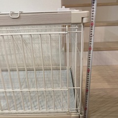 ペットケージ　犬用　白の画像