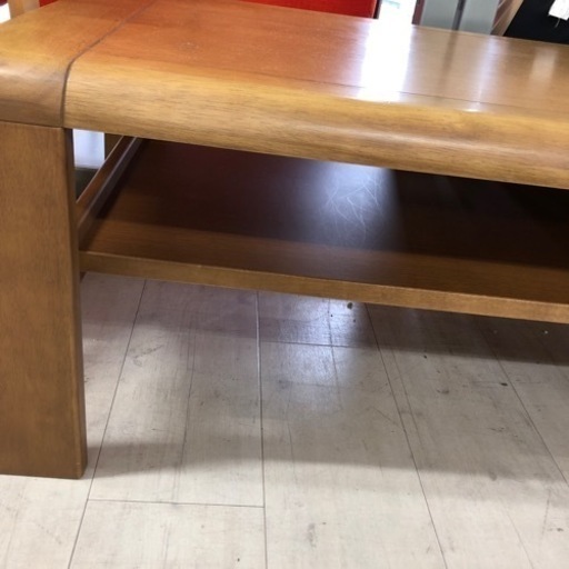 karimoku ローテーブル天然木Chitano ブラウン【トレファク堺福田店