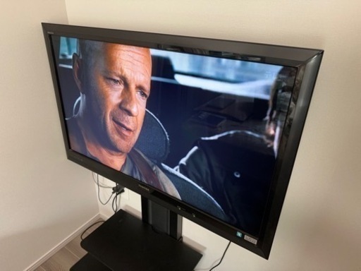 42型液晶テレビREGZA Z1 42Z1 （壁寄せテレビスタンド＋Chromeキャスト付き）