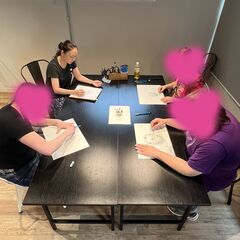 月曜日★顔彩クラス開講！絵画教室nano 木屋町御池　生徒さん募集中！の画像