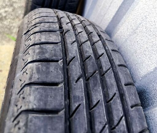 ダイハツ 155/65R14  アルミホイール付　タイヤほぼ新品　２本　