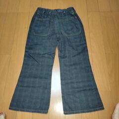 ブルーグレーチェック パンツ　110の画像