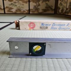 【昭和レトロ/1970年～1980年代物】アルミ水平器 ミノル工業株式会社 マーベル製品 日本製品 廃番の画像