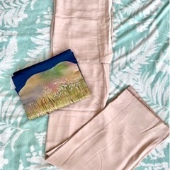着物 美品　ベージュ 生成色 無地 大人 上品