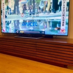 テレビボード、一部剥がれ有り