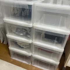 衣装ケース クリアケース 8個セット